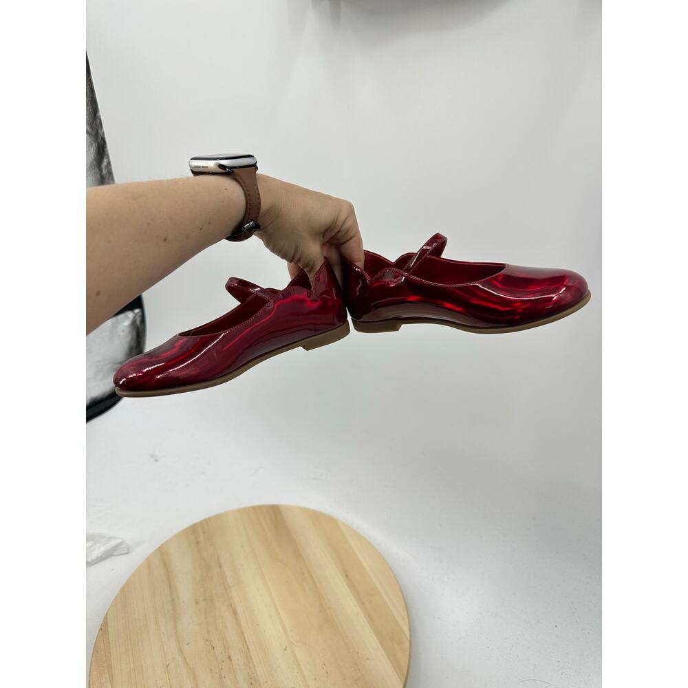 Christian Louboutin Melodie Girls Ballerina Flats Shoes 30 - 13 Red Holidays - Picture 6 of 10